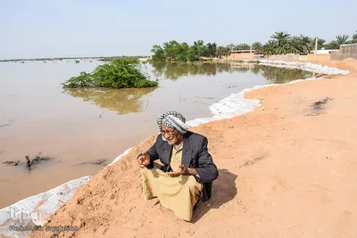 سیلاب در روستاهای غزاویه