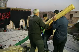 برپایی خیمه عزا در امامزاده موسی مبرقع(ع)
