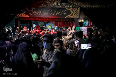 مراسم وداع با دو شهید مدافع حرم در معراج الشهدا