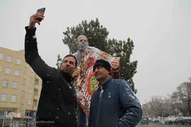 بارش برف در اولین روزهای زمستان در اهر