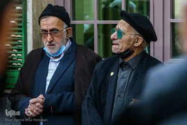 تشییع پیکر «حاج احمد فیاض» پیرغلام اهل‌بیت(ع)