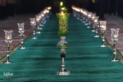 مراسم لاله گردانی شام شهادت حضرت احمد بن موسی الکاظم (ع)