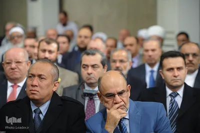 دیدار مسئولان نظام و میهمانان کنفرانس وحدت اسلامى‌ با رهبر انقلاب