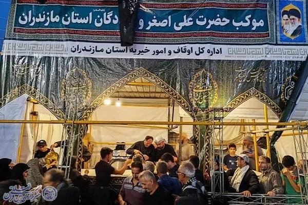 فعالیت موکب حضرت علی اصغر و امام‌زادگان(ع) استان مازندران در سامرا