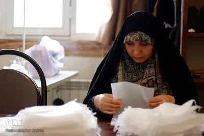 تولید ماسک و لباس بیمارستانی توسط جهاددانشگاهی آذربایجان شرقی