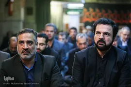 محمدحسین محمدزاده٬ رئيس شبکه قرآن سیما و احمد ابوالقاسمی٬ رئیس رادیو قرآن
