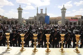 عزاداری خادمان حضرت معصومه در روز شهادت امام جواد(ع)