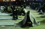 مراسم عزاداری شب سوم محرم در محوطه باز مصلی تبریز
