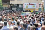 مراسم تشییع پیکر شهید «رسول رضایی» در ساوه برگزار شد