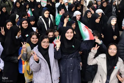 راهپیمایی روز ۱۳ آبان در شهرستان اهر