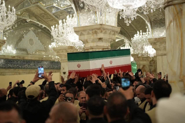 تشییع رهبر شهید در کربلا
