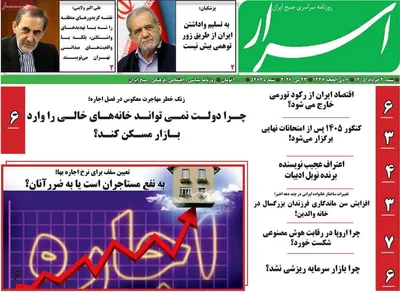 صفحات نخست روزنامه‌های شنبه ۲ خرداد ۱۴۰۵
