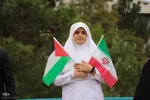 زنجیره انسانی دانش آموزان و کادر درمان تبریز در حمایت از مظلومان غزه‎