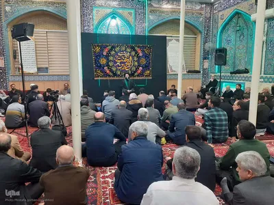 مراسم عزاداری و سینه زنی به مناسبت ایام شهادت حضرت زینب کبری(س) در اهر