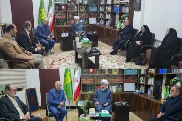 دیدار مسئولان بابلسر با امام جمعه شهرستان در سالروز ولادت حضرت علی(ع)