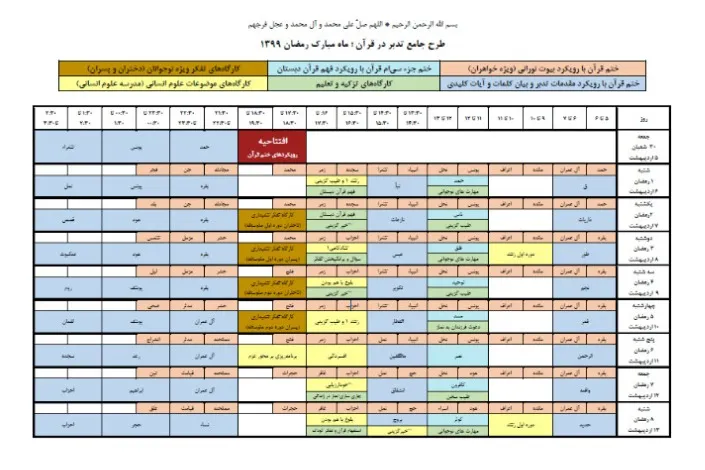 مدرسه قرآن دانشگاه تهران با طرح مجازی «تدبر در قرآن» به استقبال ماه رمضان می‌رود