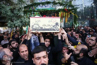 تشییع پیکر مطهر ۹ شهید دفاع مقدس و ۲ شهید مدافع حرم / مشهد