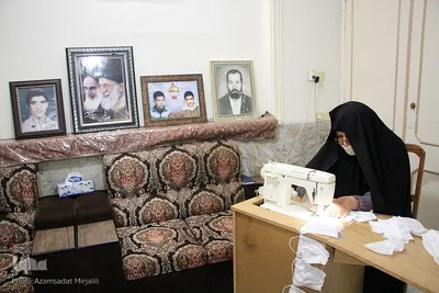 مادر شهید، مجاهد مبارزه با کرونا