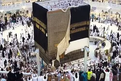 نئےاسلامی سال کے آغاز پر غلاف کعبہ کی تبدیلی + فلم و تصاویر