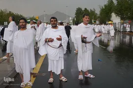 دعای عرفه حجاج ایرانی در صحرای عرفات