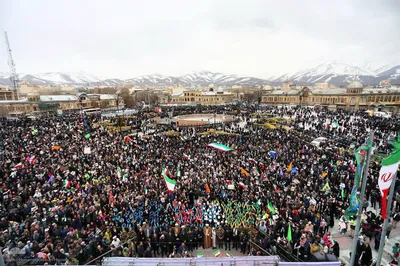 راهپیمایی ۲۲ بهمن در همدان
