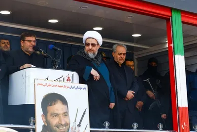 مراسم تشییع پیکر مطهر ۲۱ شهید اقتدار آذربایجان شرقی