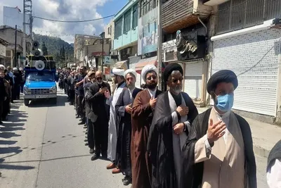 مراسم دسته روی بزرگداشت شهادت امام جعفرصادق(ع) در بهشهر