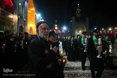 خطبه‌خوانی شب شهادت امام رضا(ع) در حرم مطهر رضوی