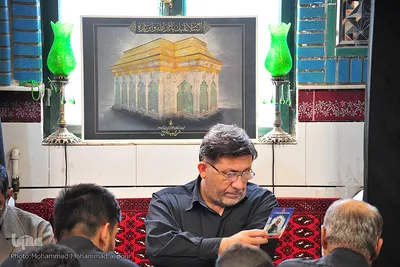 مراسم عزاداری و قرائت زیارت اربعین در حسینیه شهید آل مبارک