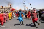 دسته عزاداری روز عاشورا در همدان‎