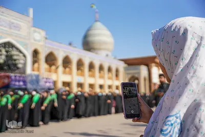 آیین گلاب شویی حرم مطهر حضرت شاهچراغ علیه السلام