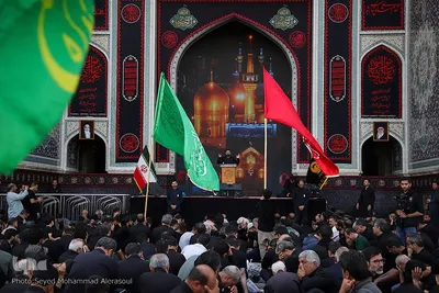 عزاداری شهادت امام رضا(ع) در حرم مطهر رضوی