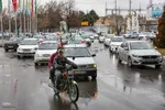 راهپیمایی خودرویی در قزوین به مناسبت نیمه شعبان