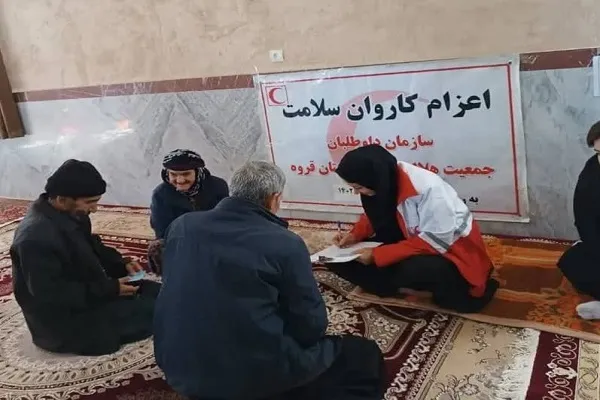 اعزام کاروان سلامت به روستاهای کم برخوردار شهرستان قروه