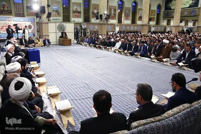 دیدار شرکت‌کنندگان در مسابقات قرآن با رهبر انقلاب