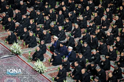 آیین خطبه‌خوانی شب شهادت امام رضا(ع) در حرم مطهر رضوی