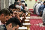 جزءخوانی قرآن در حسینیه آیت‌الله سید عدنان غُریفی خرمشهر