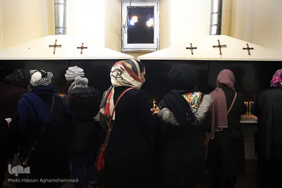 مراسم آغاز سال نو میلادی در کلیسای مریم مقدس تهران