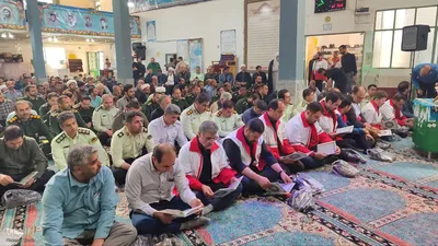 مراسم هفتمین روز شهادت رئیس جمهور شهید و همراهان ایشان در ملایر‎