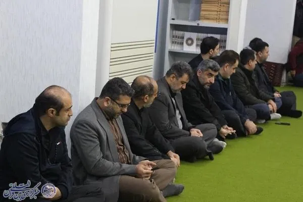 آیین وداع با پیکر شهید گمنام در اداه کل تبلیغات اسلامی مازندران