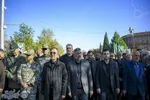 تشییع پیکر پاک ۱۱ شهید گمنام دوران دفاع مقدس  در ساری