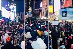 Hunderte Muslime begehen den Beginn des Monats Ramadan auf dem Times Square in New York
