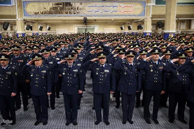 دیدار جمعی از فرماندهان نیروی هوایی با مقام معظم رهبری