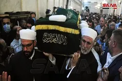 Syrian Mufti Mohammed Adnan Afiouni Laid to Rest  