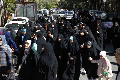 راهپیمایی بشارت نصر در شهرستان اهر