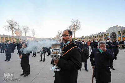 راهپیمایی و سوگواری "عاشقان باب الحوائج" در سومین حرم اهل بیت (ع)
