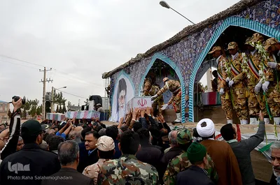 ورود پیکر 12 شهید گمنام به خراسان جنوبی