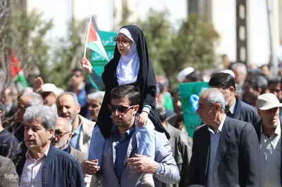 راهپیمایی روز قدس در همدان‎