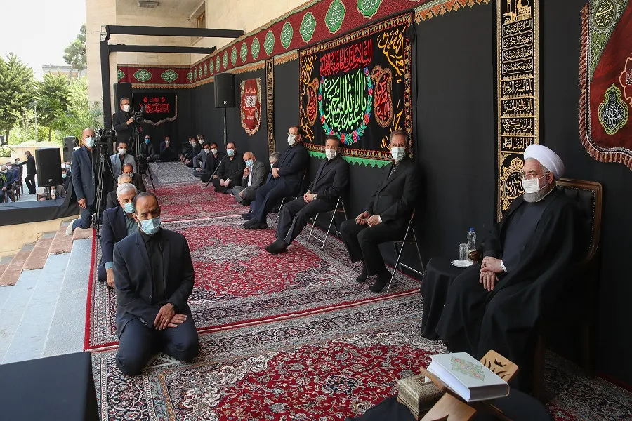 مراسم عزاداری حضرت اباعبدالله الحسین(ع) با حضور رئیس‌جمهور