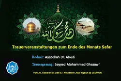 Tägliche Trauerzeremonien in den letzten zehn Tagen des Monats Safar